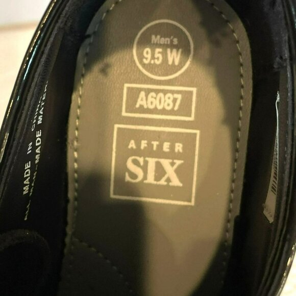 Barclay Shoe Co Jazz Oxford Men's After Six Black Patent Tuxedo Shoes Size 9.5 W - Picture 9 of 12